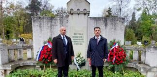 Софија:-Полагање-венаца-на-Српском-војничком-гробљу