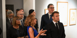 visit-of-the-president-of-the-republic-of-france,-emmanuel-macron,-to-the-matica-srpska-gallery