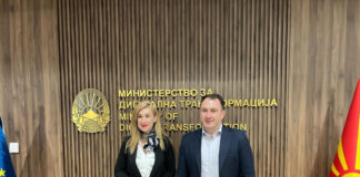 Скопље:-Амбасадорка-Јовановић-са-министром-за-дигиталну-трансформацију-Северне-Македоније